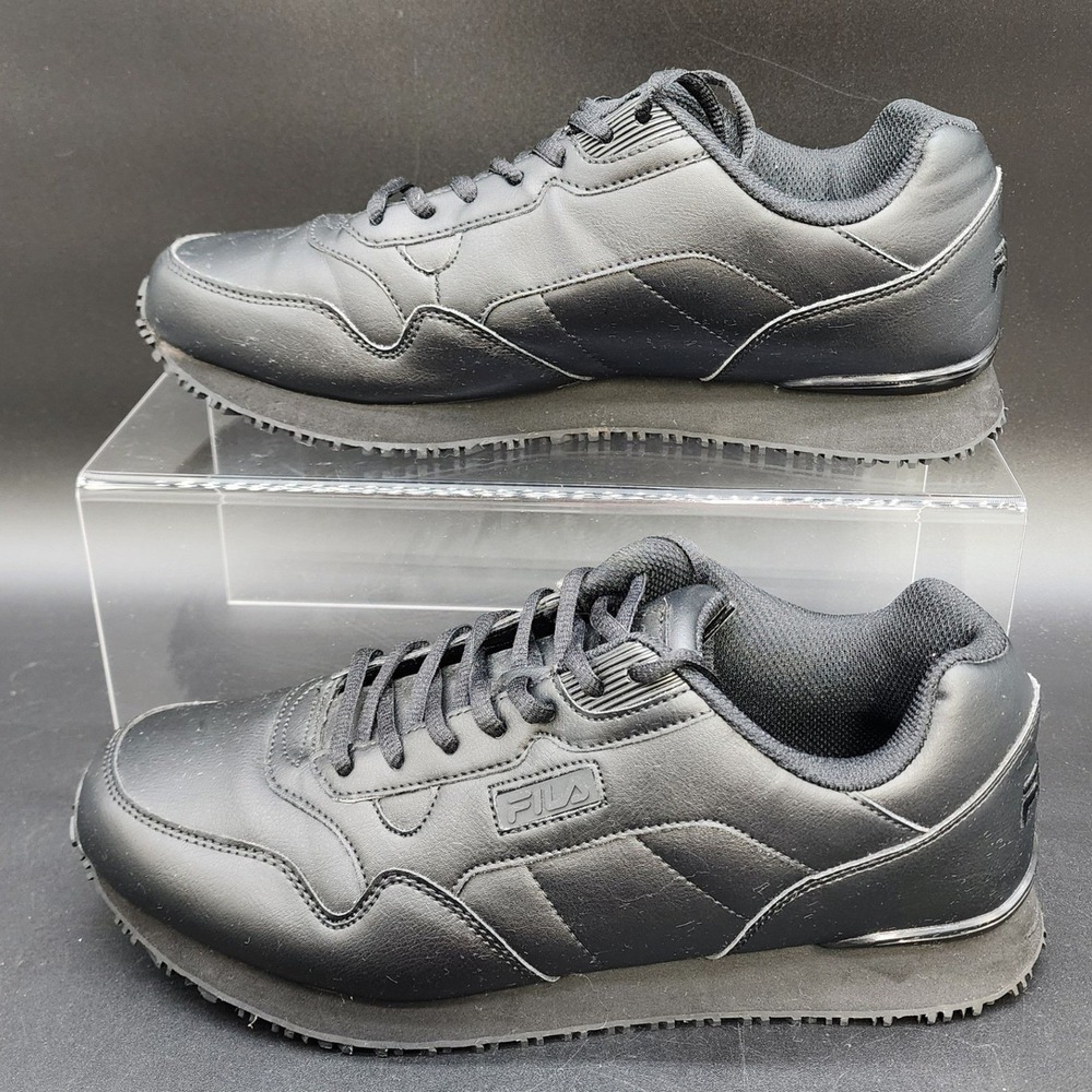 FILA 11 Black Memory Workshift Slip Resistant Work Shoes Nursing Service Sneaker